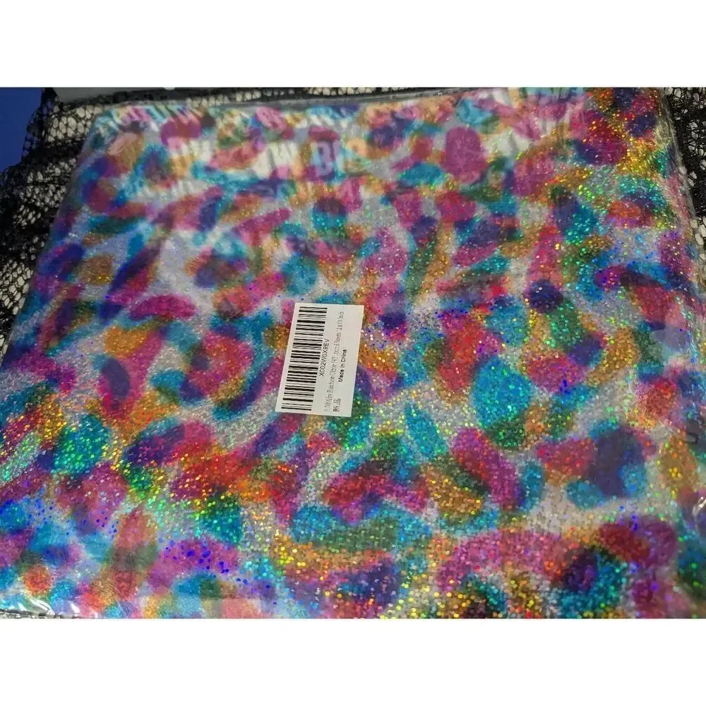 Rainbow Glitter Heat Transfer Vinyl 12x10 in - 6 sheets